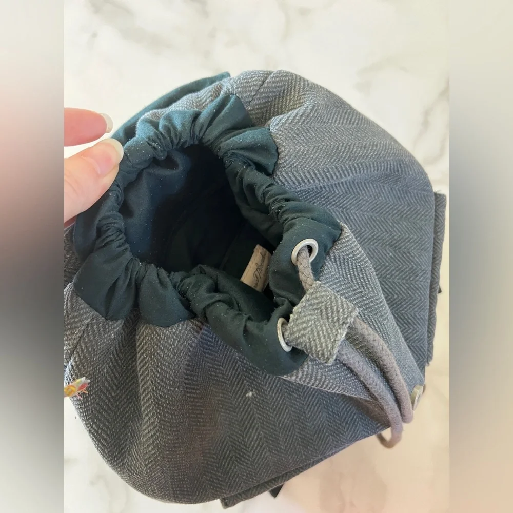 Universal Thread Unisex Navy Blue Drawstring Backpack Bag